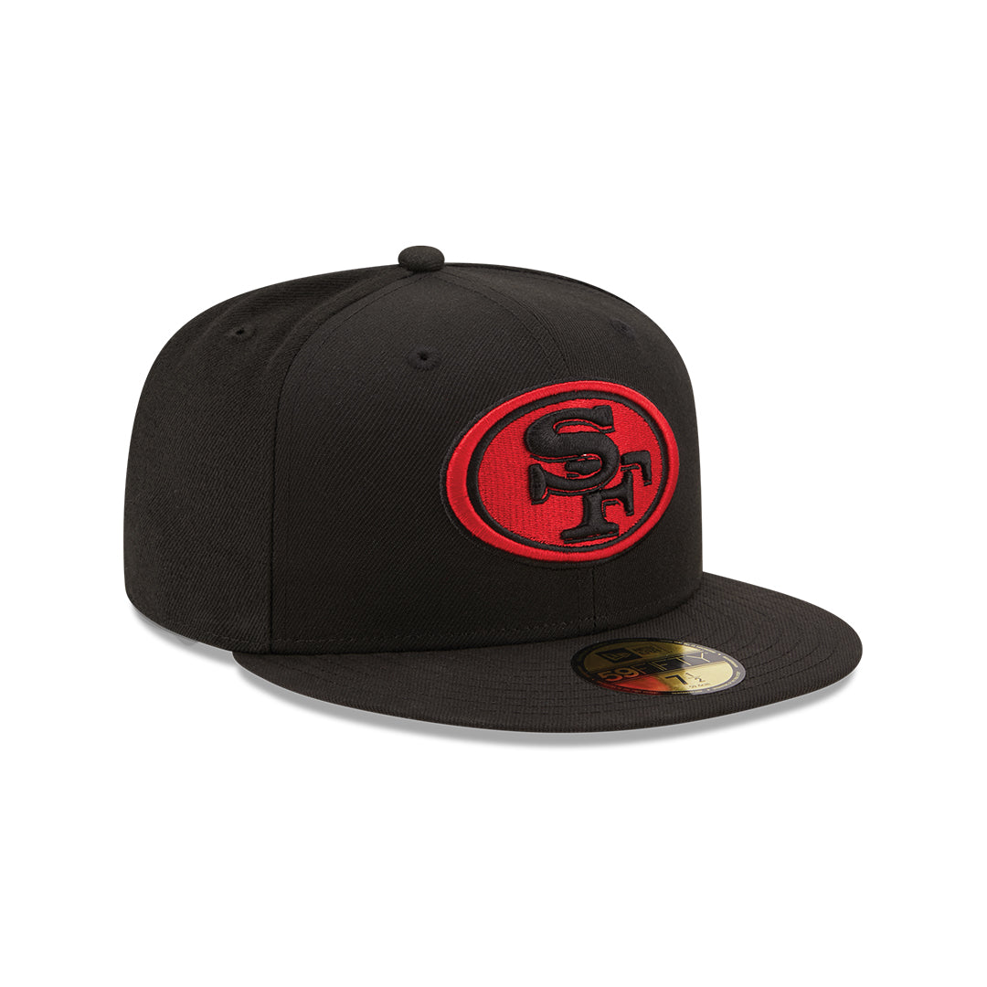 Men's San Francisco 49ers New Era Black Alternate 59FIFTY Fitted Hat