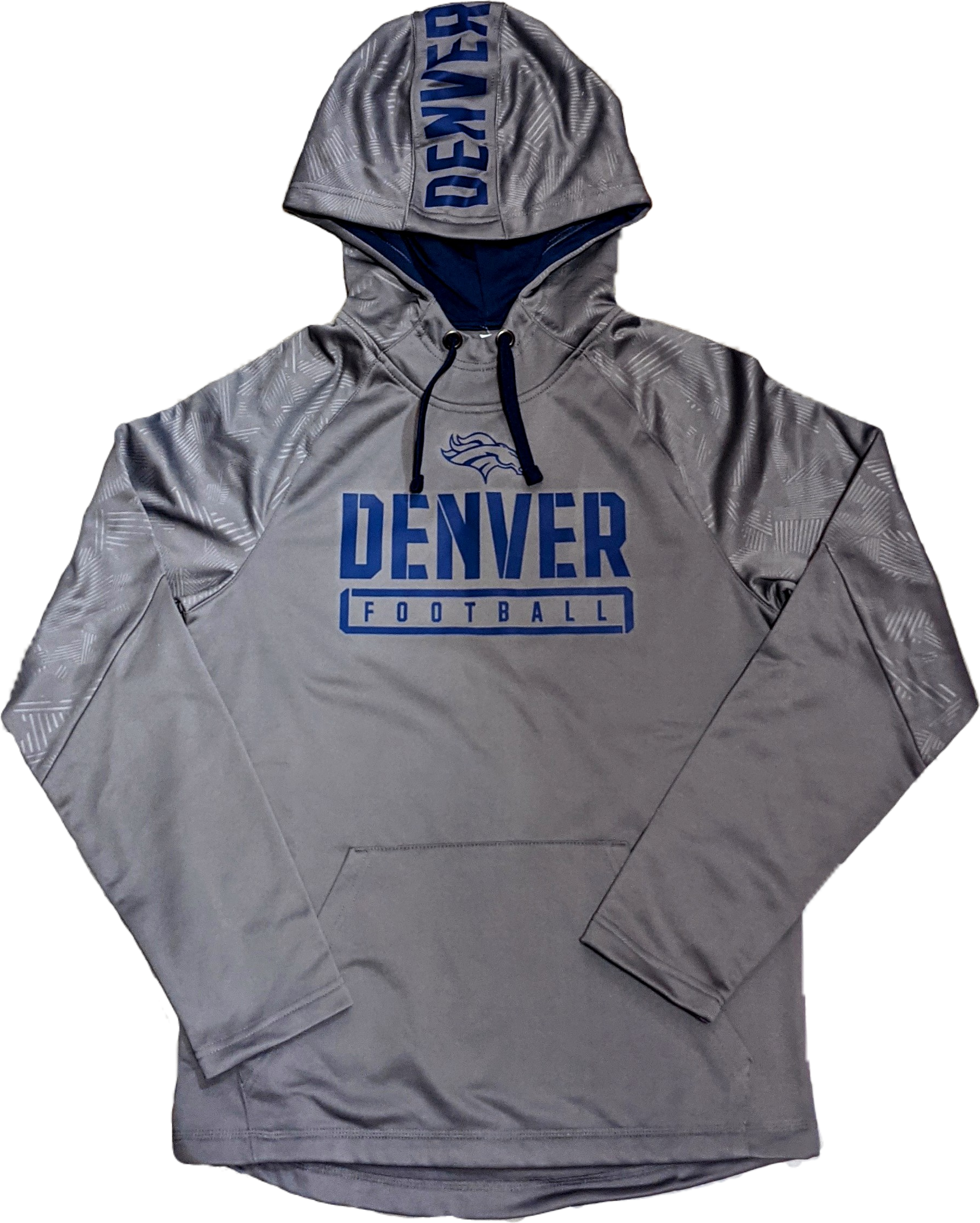Men's Denver Broncos NFL Fanatics Branded Anthracite Performance Hoodie