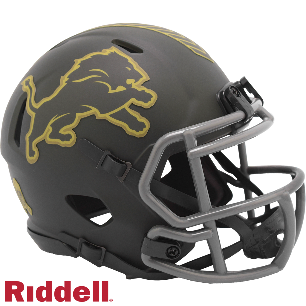 Riddell Detroit Lions 2025 Salute To Service Speed Mini Helmet