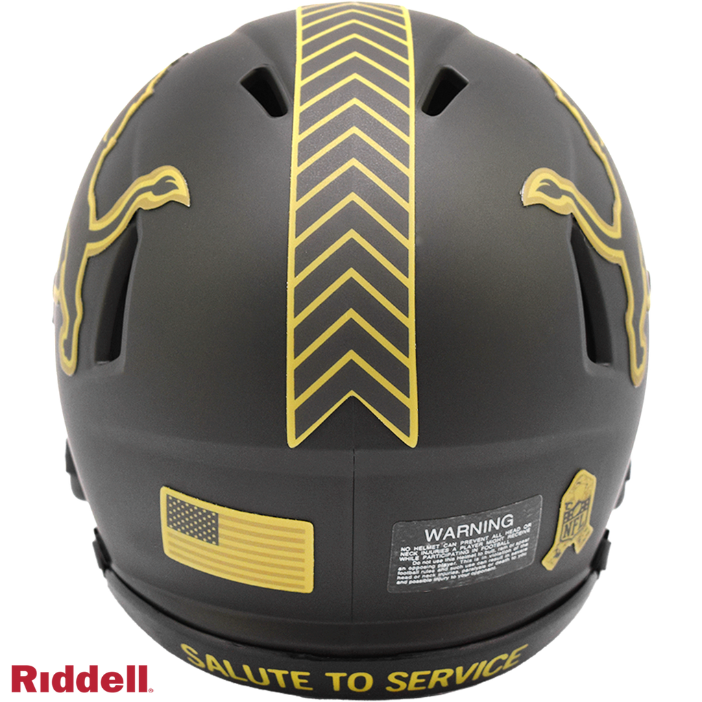 Riddell Detroit Lions 2025 Salute To Service Speed Mini Helmet