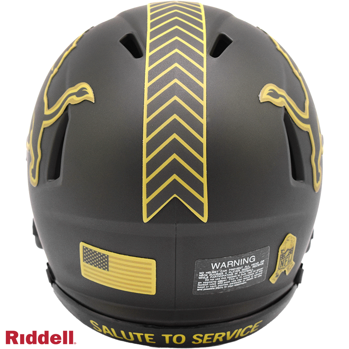 Riddell Detroit Lions 2025 Salute To Service Speed Mini Helmet