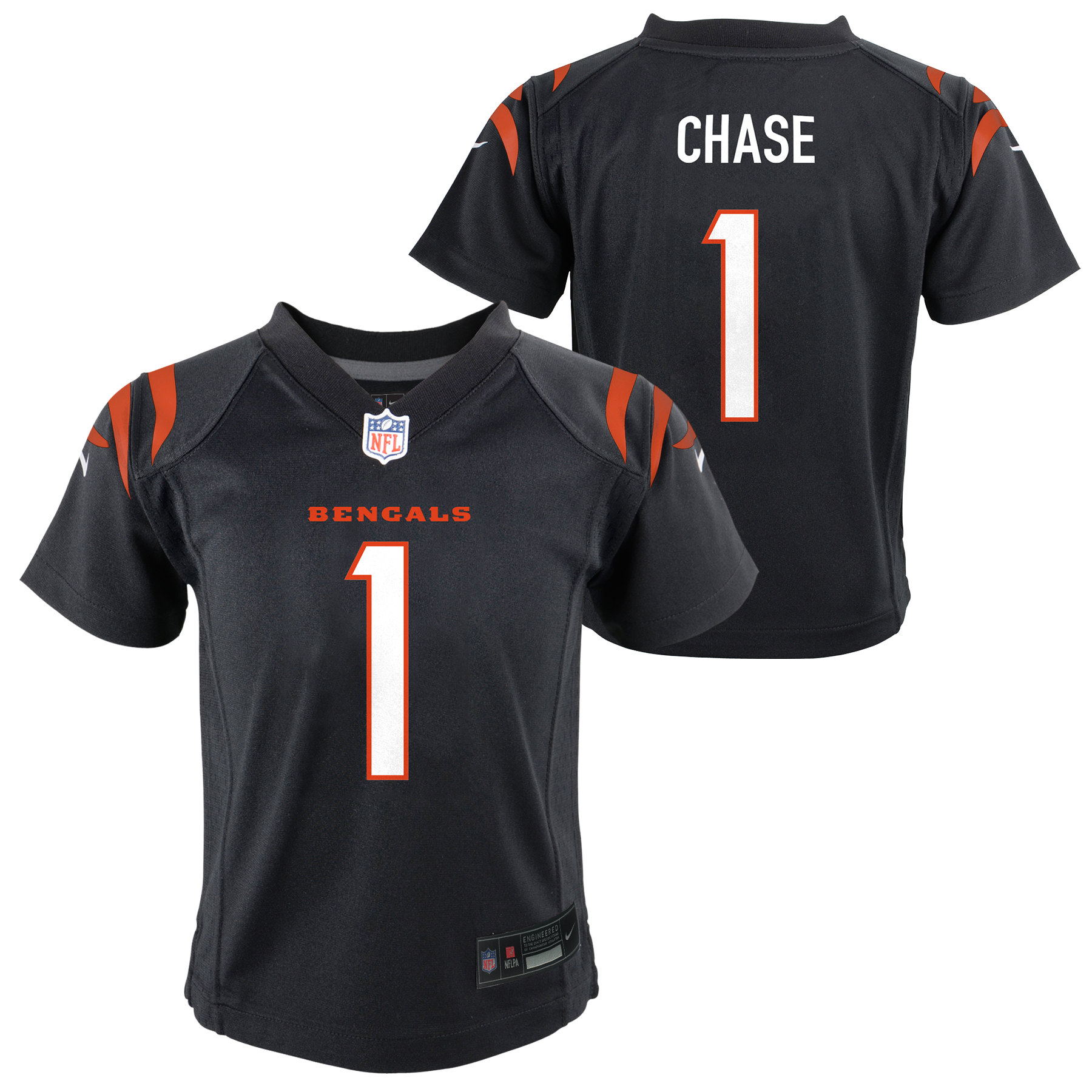 Kids Jamar Chase Black Child Nike Replica Jersey