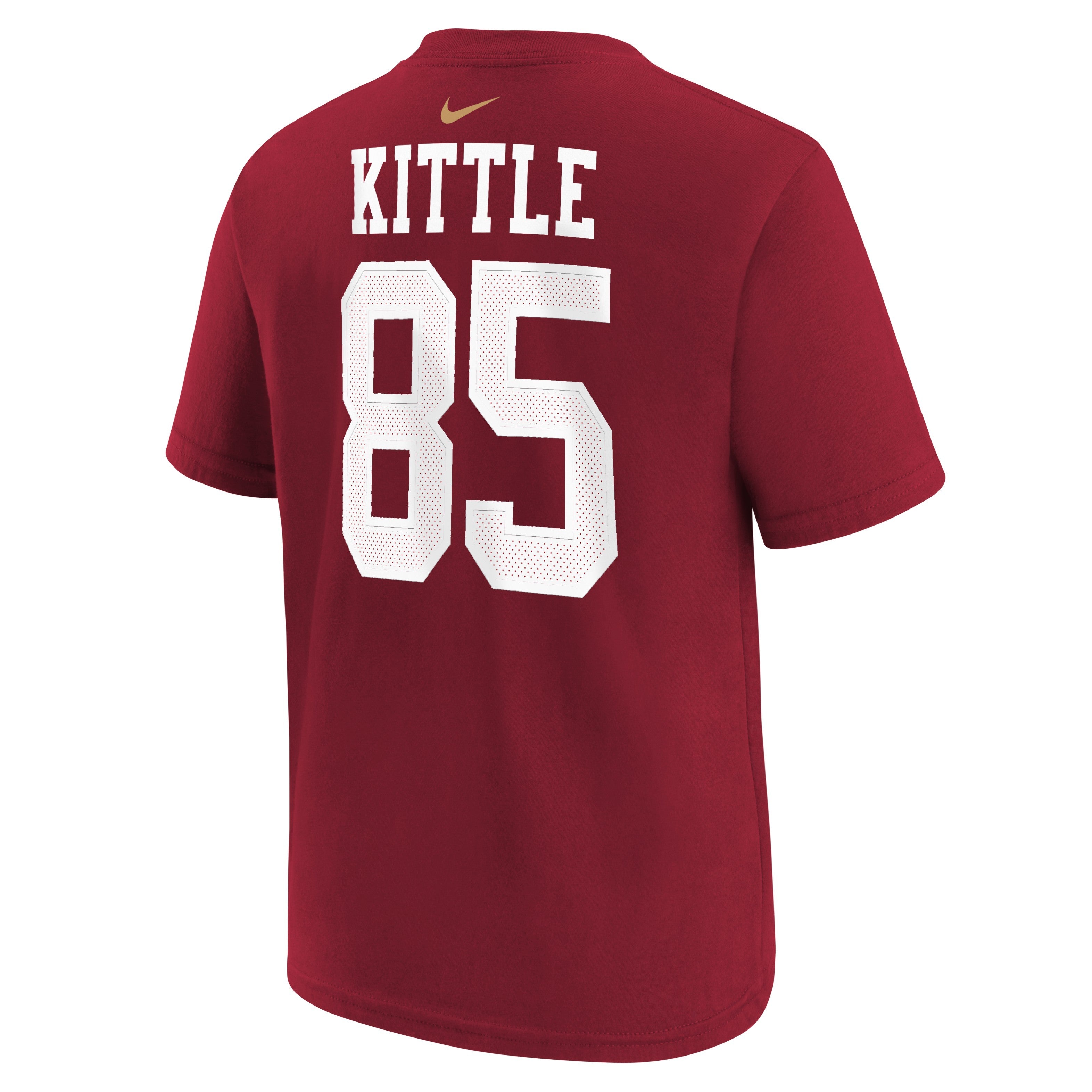 Youth George Kittle San Francisco 49ers Nike Red FUSE Name & Number T-Shirt