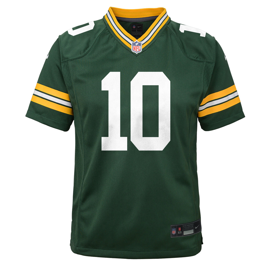 Youth Green Bay Packers Jordan Love Nike Green Game Jersey