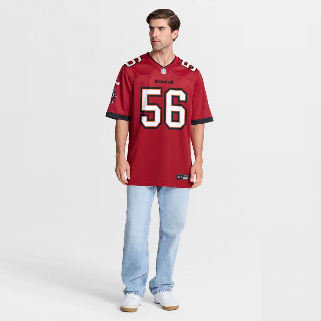Benton Whitley Tampa Bay Buccaneers Nike Team Game Jersey -  Red