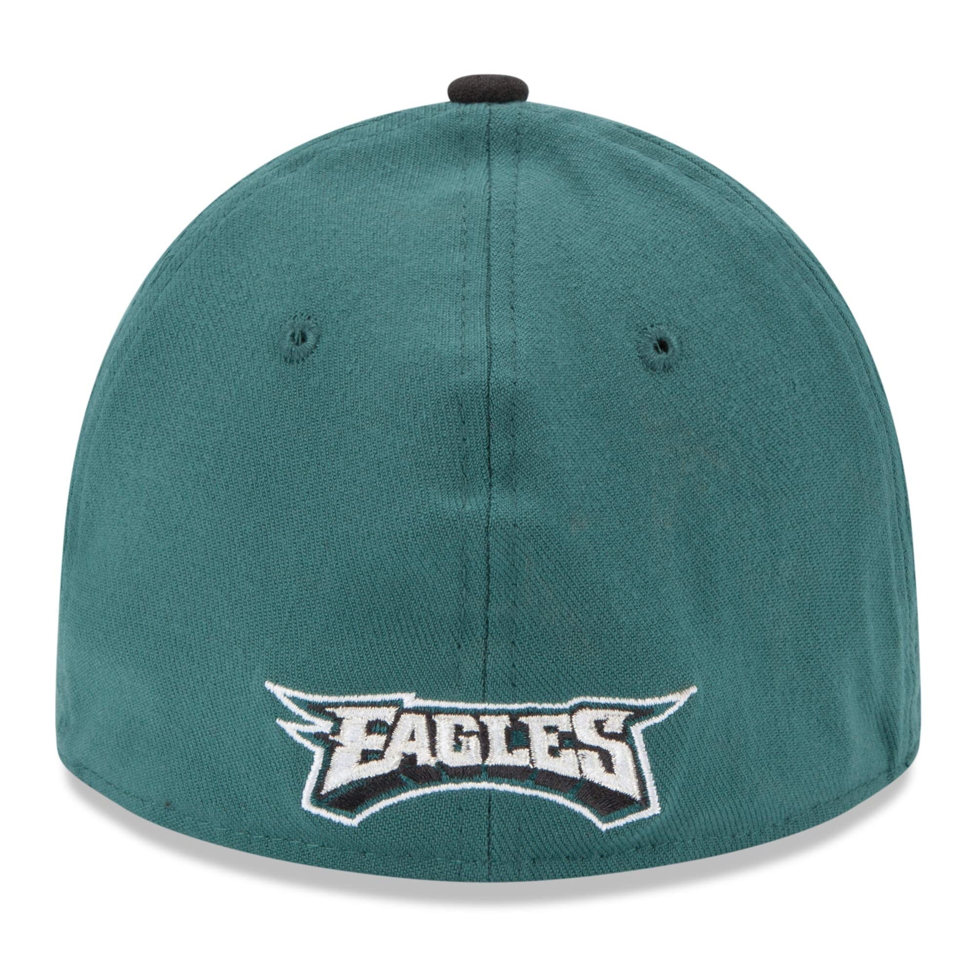 Men's Philadelphia Eagles New Era Midnight Green/Black 39THIRTY Team Classic Flex Hat