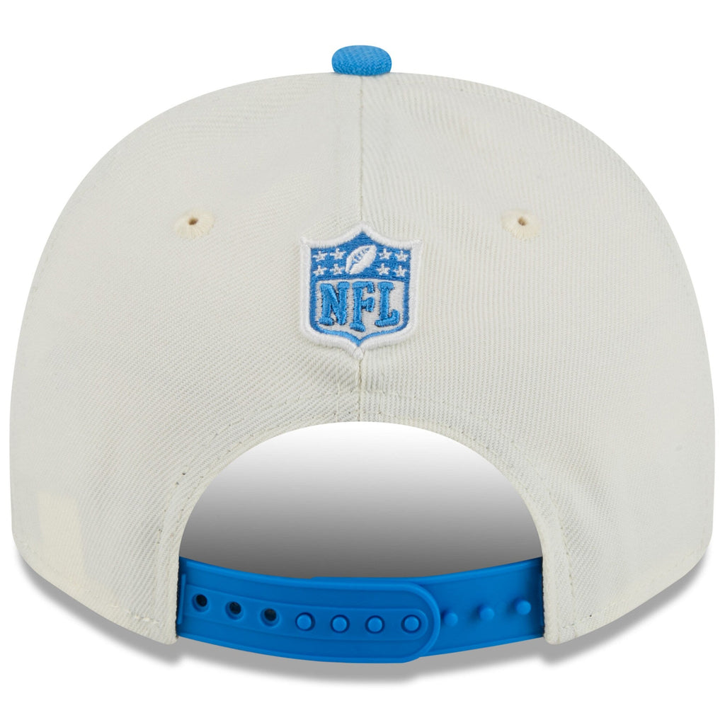 Men's Detroit Lions New Era 2025 NFL Draft Chrome A-Frame 9FIFTY Snapback Adjustable Hat