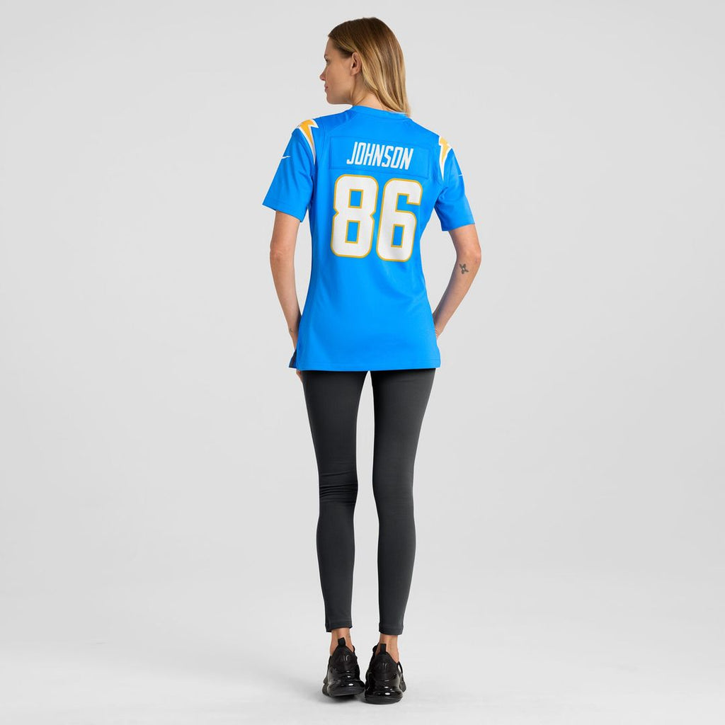 Cornelius Johnson Los Angeles Chargers Nike Women's  Game Jersey -  Powder Blue