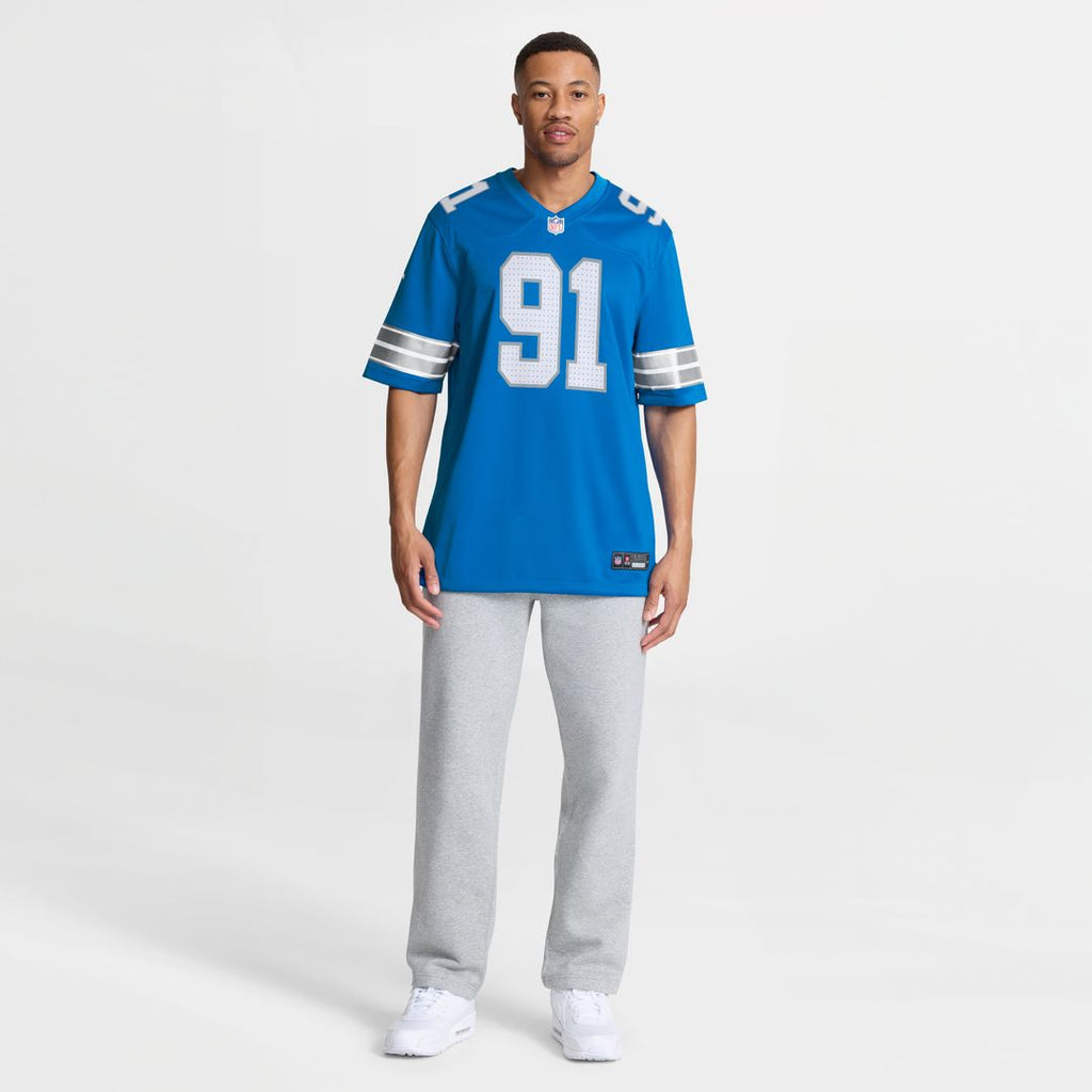 Tyleik Williams Detroit Lions Nike Team Game Jersey - Blue