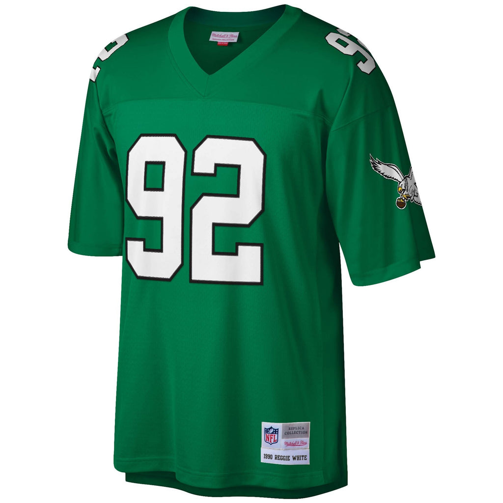 Men's Reggie White Philadelphia Eagles 1990 Green Mitchell & Ness Legacy Replica Jersey