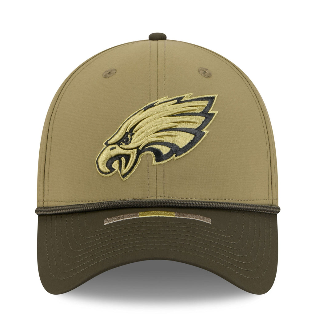 Men's Philadelphia Eagles New Era Green 2025 Salute to Service 39THIRTY Flex Hat