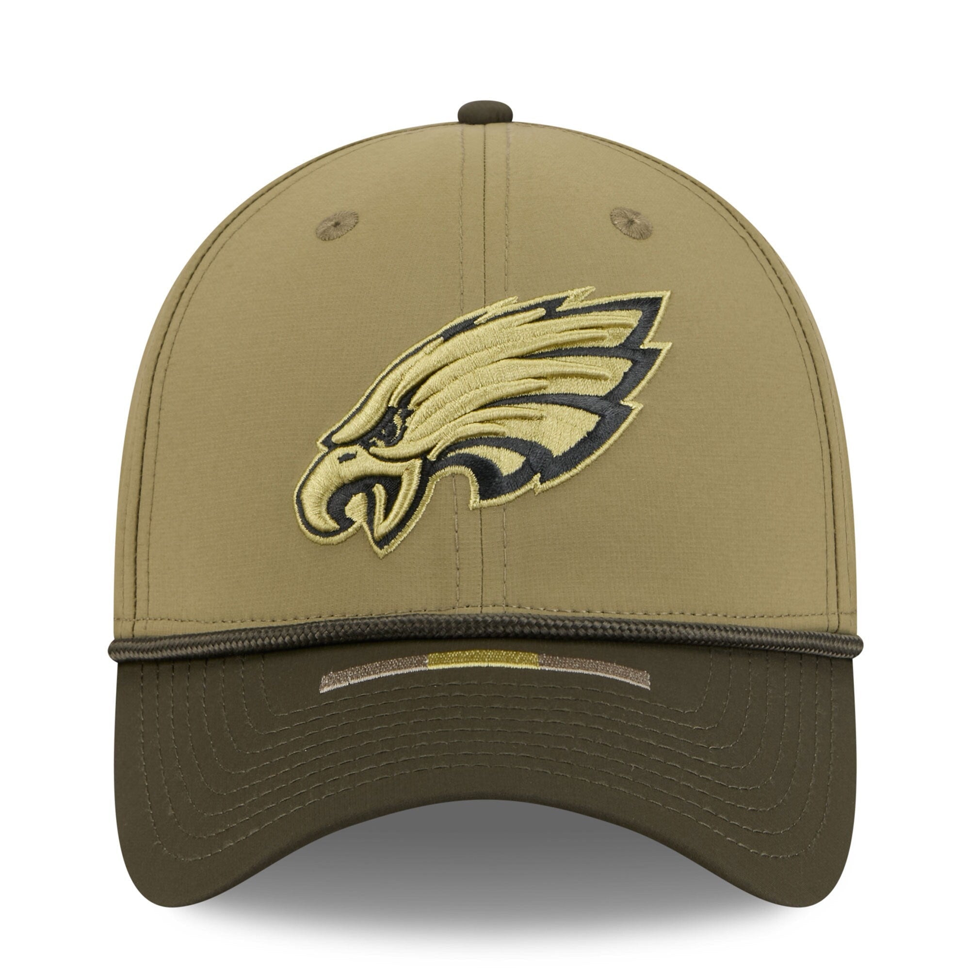 Men's Philadelphia Eagles New Era Green 2025 Salute to Service 39THIRTY Flex Hat