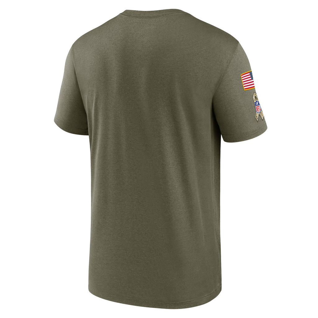 Men's Denver Broncos Nike Olive 2022 Salute to Service Legend Team T-Shirt
