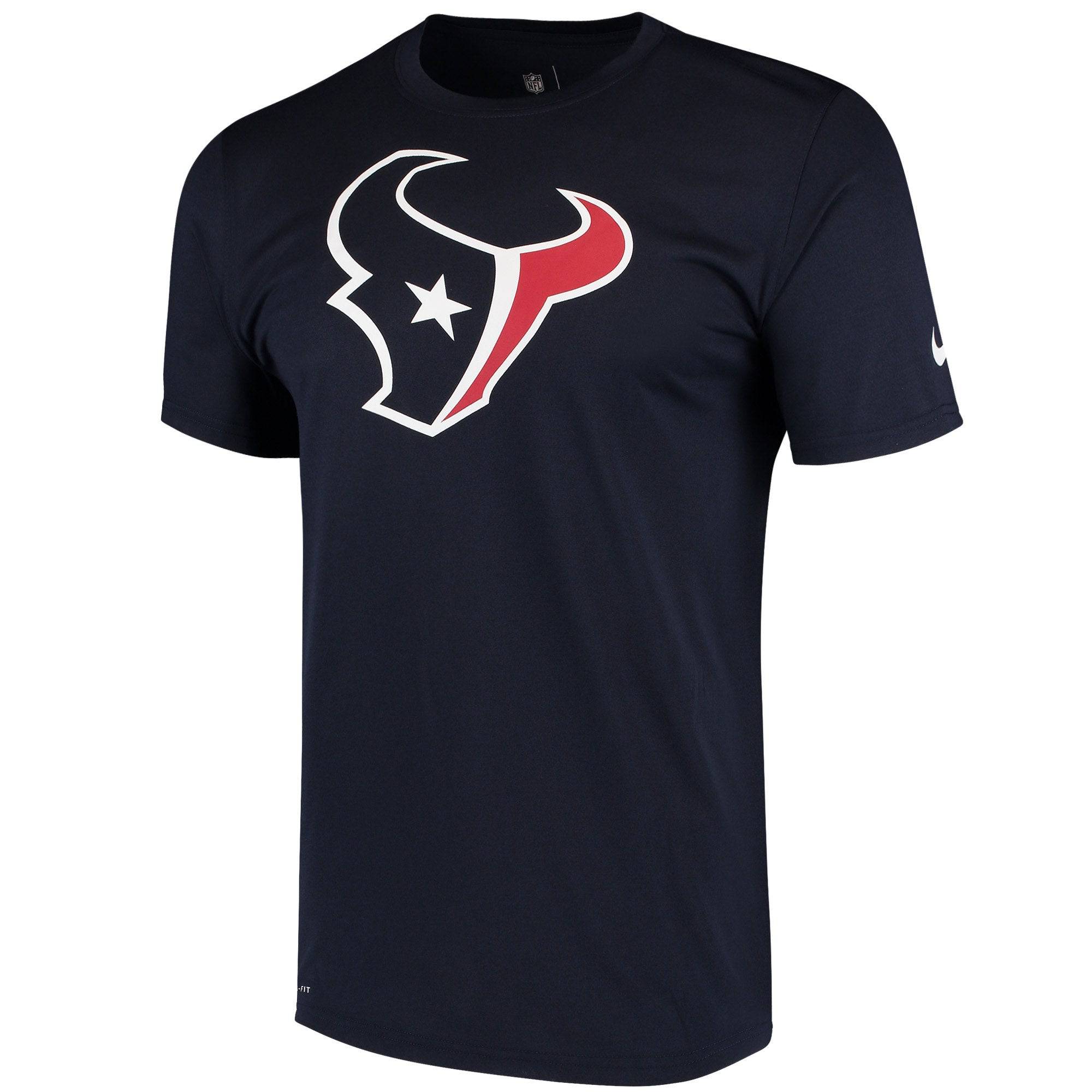 Men's Houston Texans Nike Navy Legend Performance Logo Essential 3 Dri-Fit T-Shirt