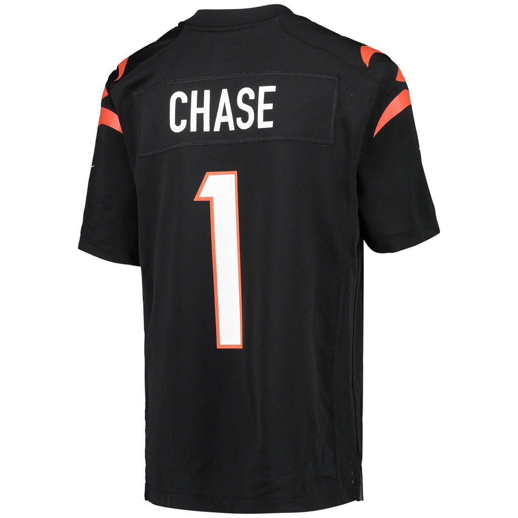 Youth Cincinnati Bengals Ja'Marr Chase Nike Black Game Jersey